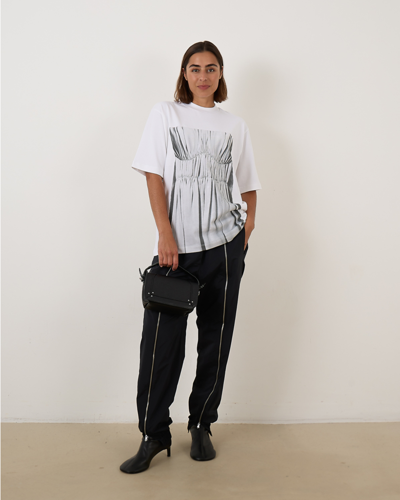 Nylon Zipper Jogger Zwart