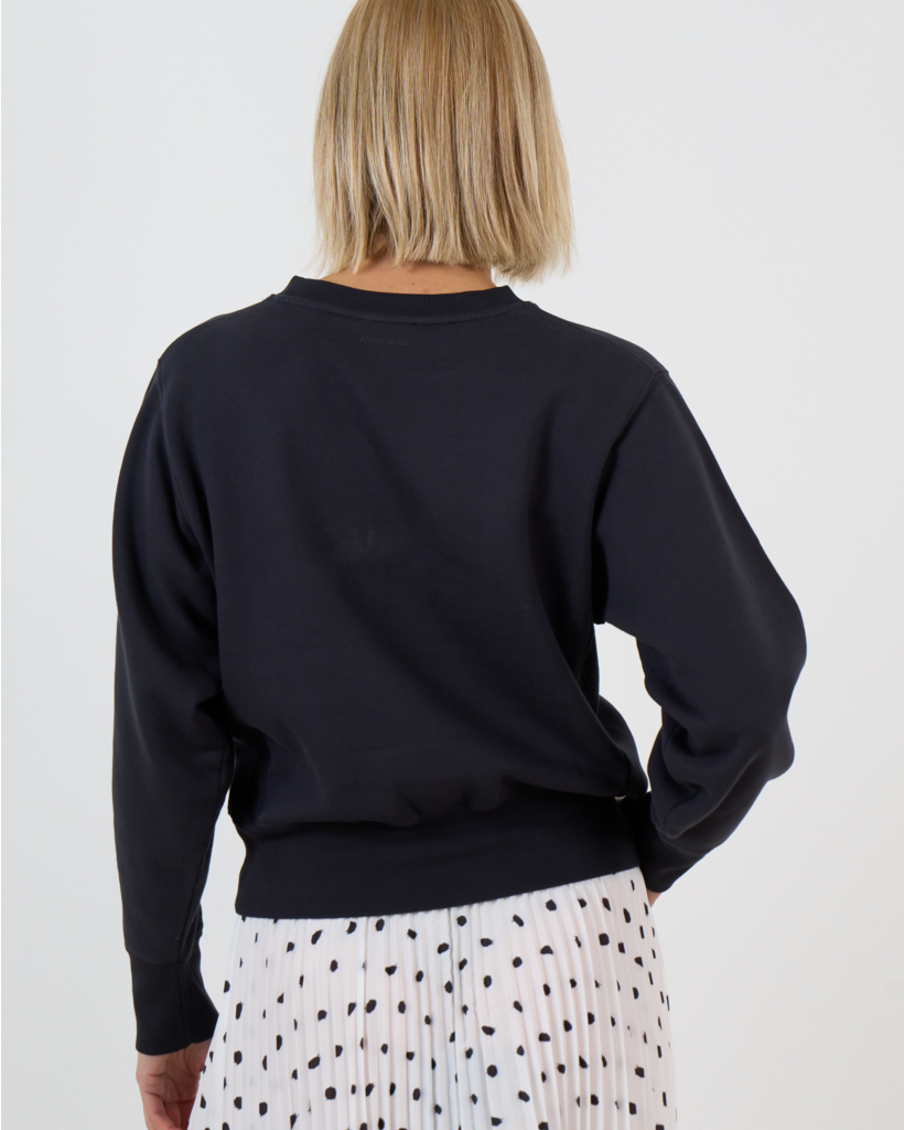 Harry Shrunken LA Crewneck Sweatshirt Zwart
