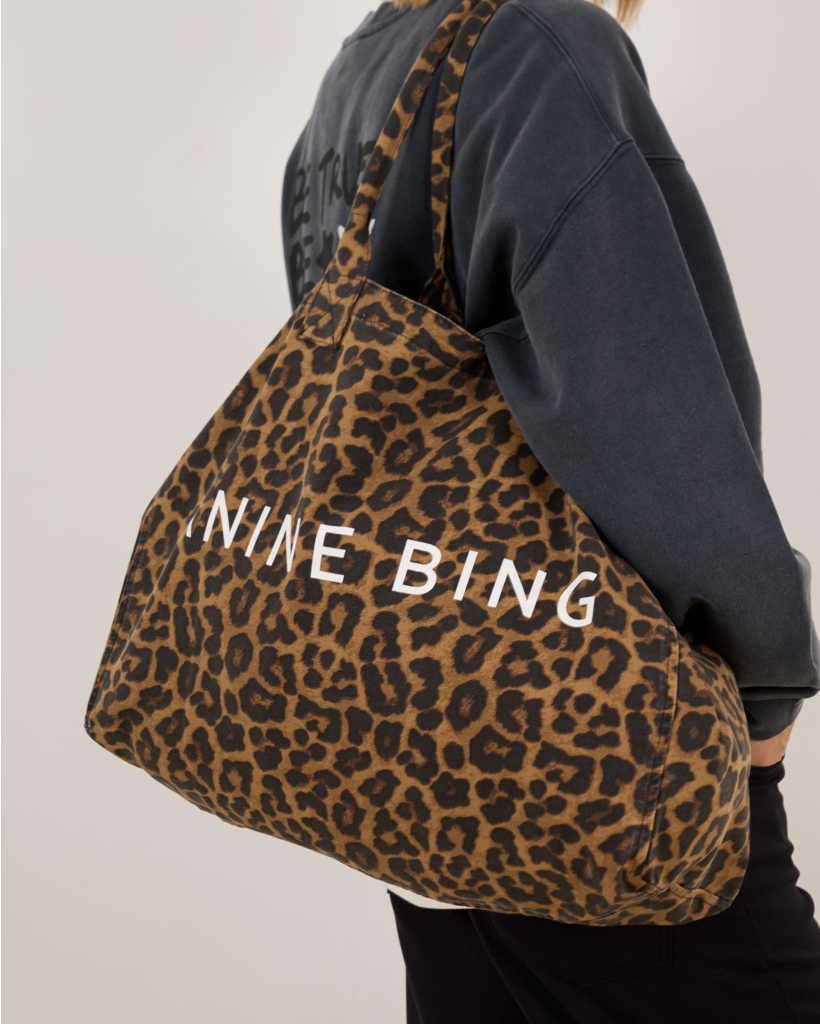Leo Canvas Tote Leopard Tas