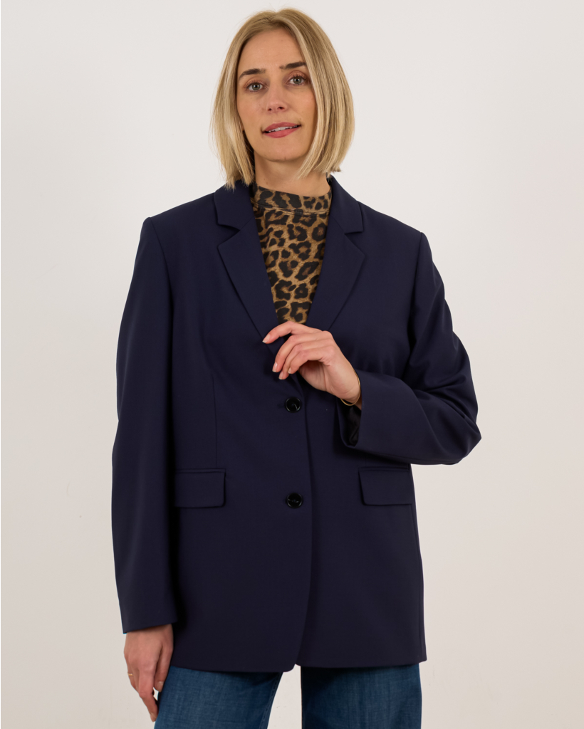 Lola wol-mix blazer navy