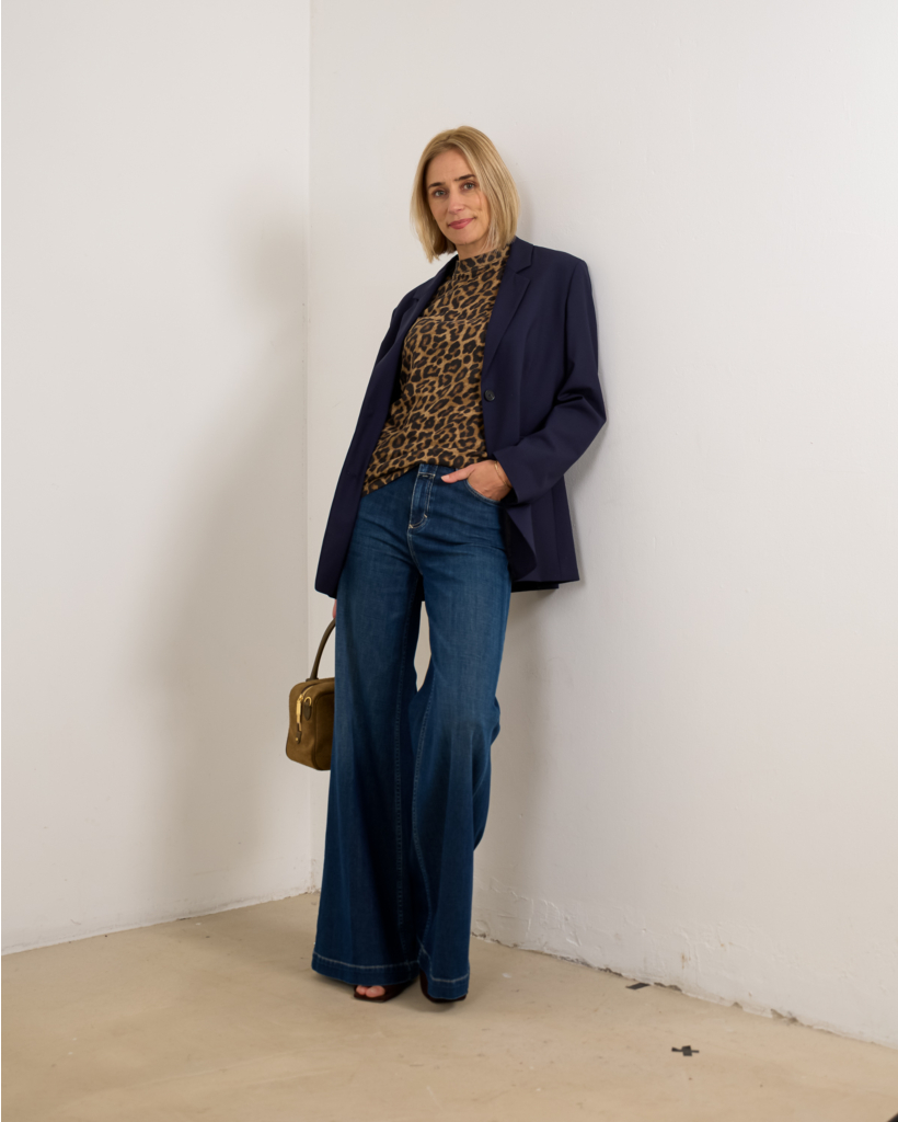 Lola wol-mix blazer navy
