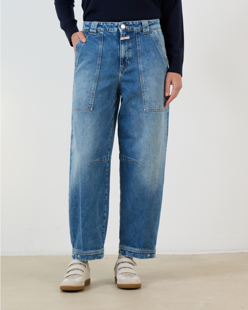 Rhannon Mid Waist Comfort Stretch Barrel Jeans