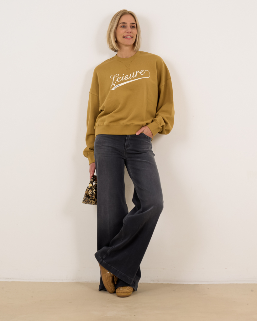 Crewneck Sweater Licht Bruin