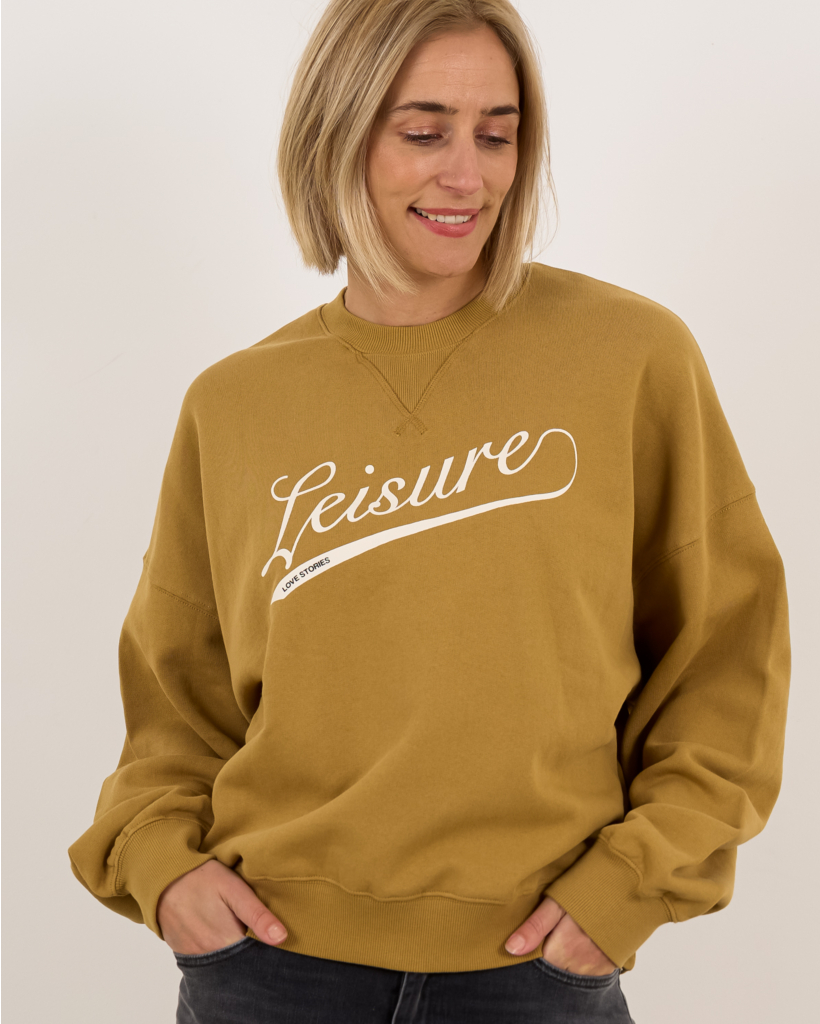 Crewneck Sweater Licht Bruin