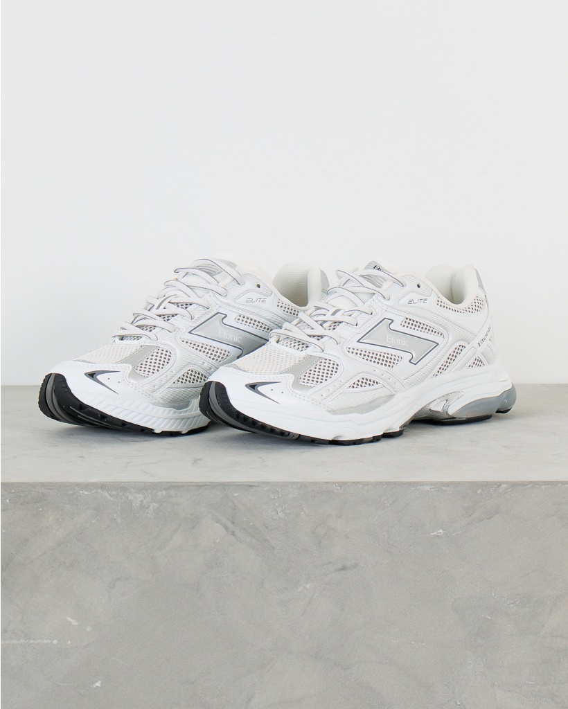 Elite Sneakers Wit Zilver