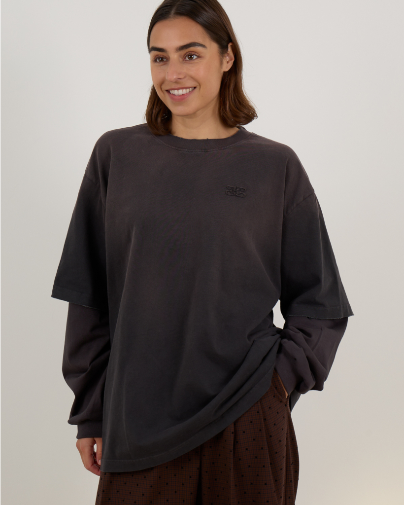 Jersey Washed Longsleeve Phantom