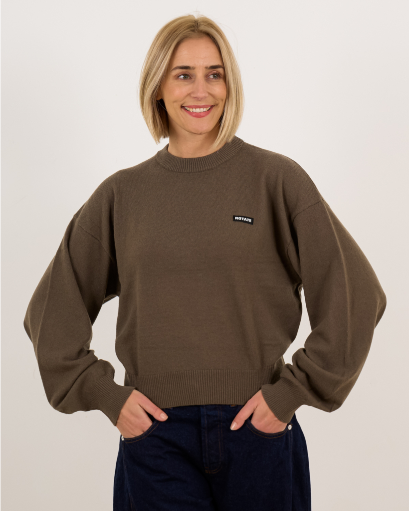 Basic Crewneck Sweater Crocodile