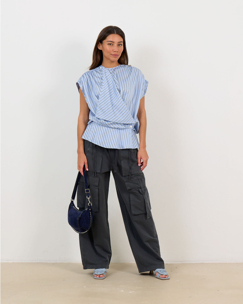 Andira Pull On Cargo Broek Charcoal