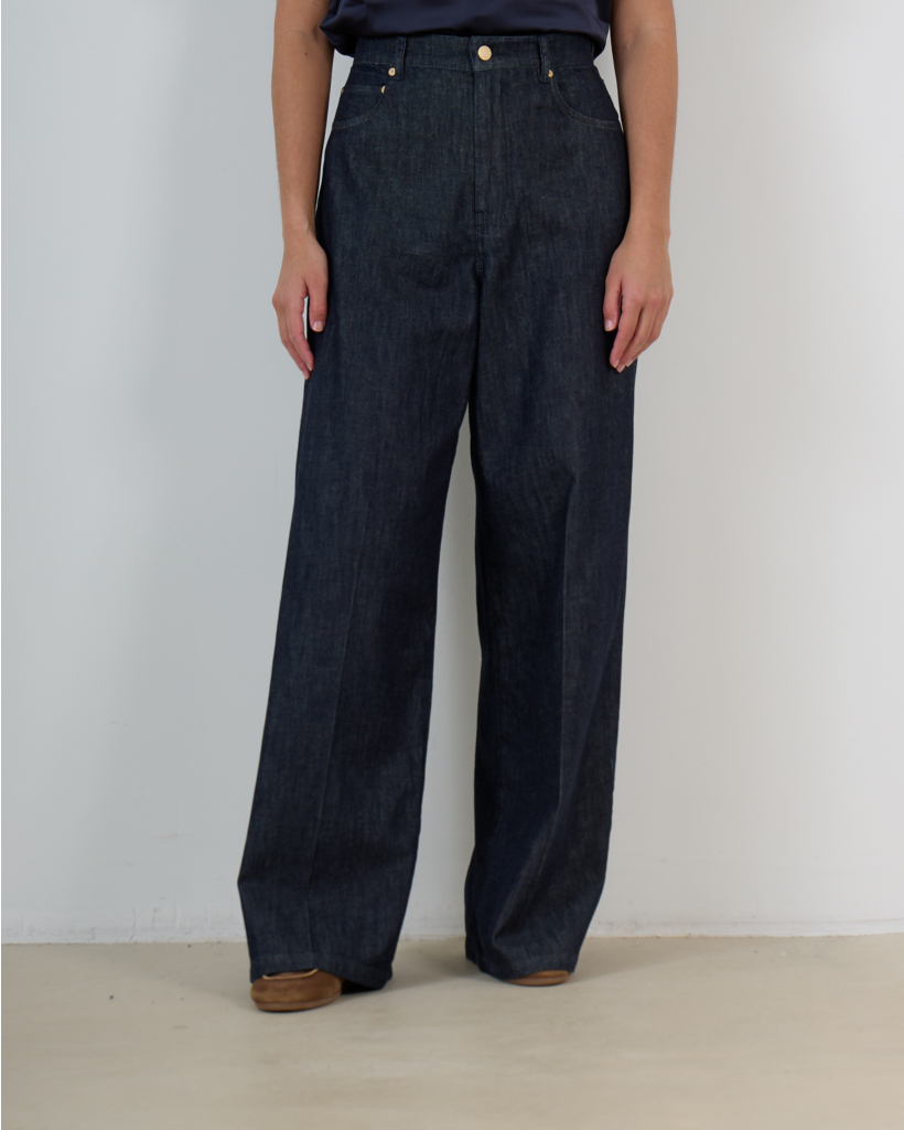 Smmlavinia Straight Leg Jeans Donker Blauw 