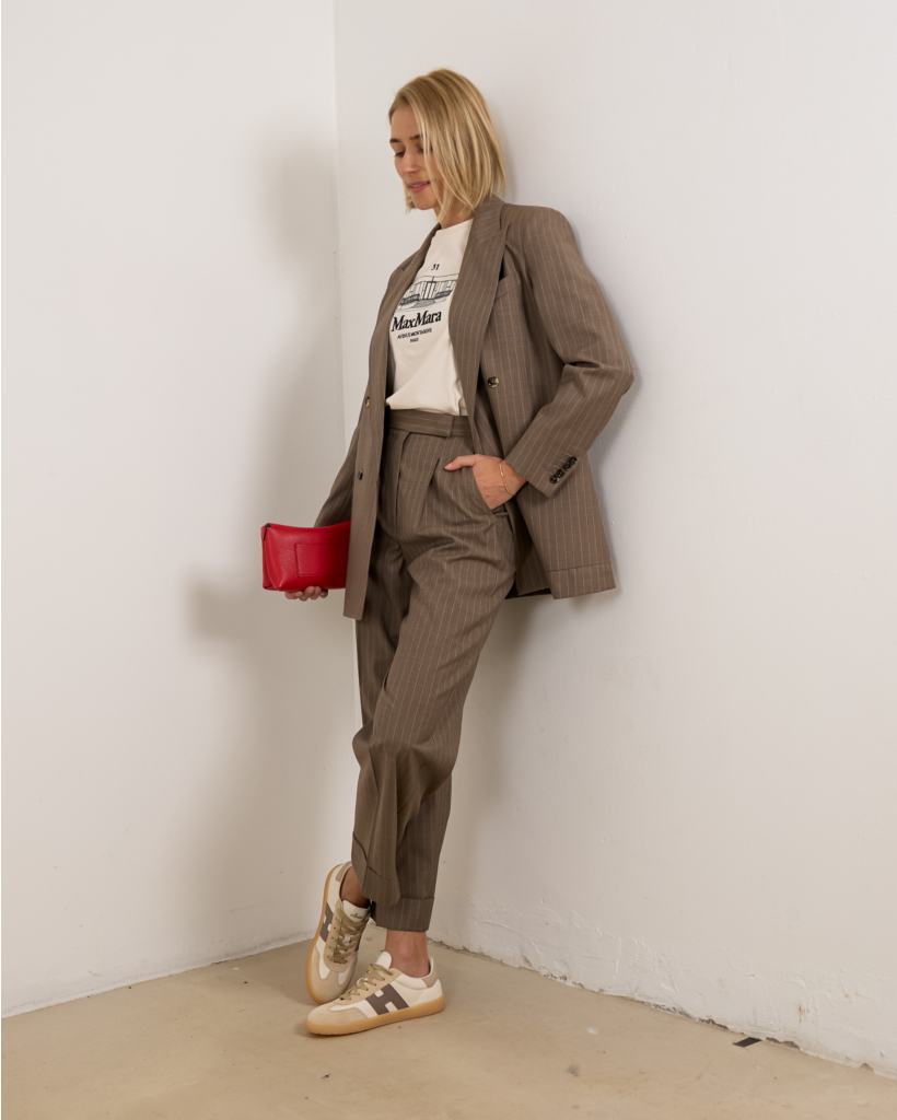 Katoen T-shirt Print Sand