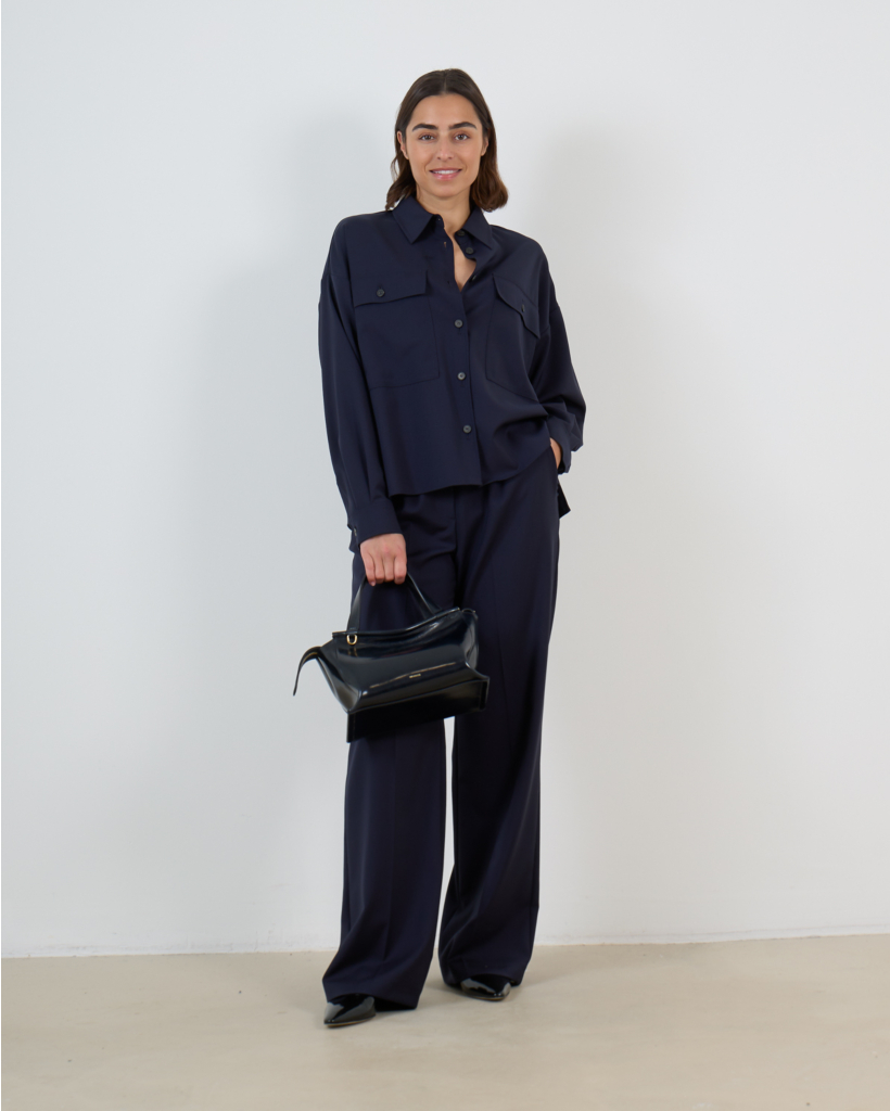 Wollen Blouse Navy