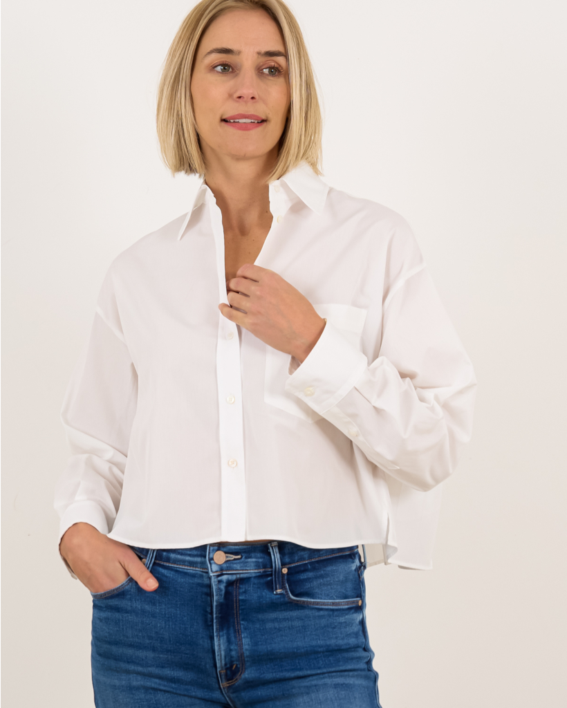 Cropped Blouse Optical White