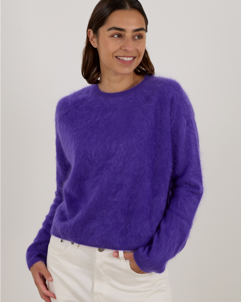 Lexia Sweater Kasjmier Brushed Pullover Paars