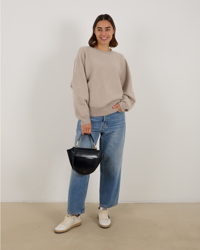 Haily Kasjmier Pullover Zand Grijs