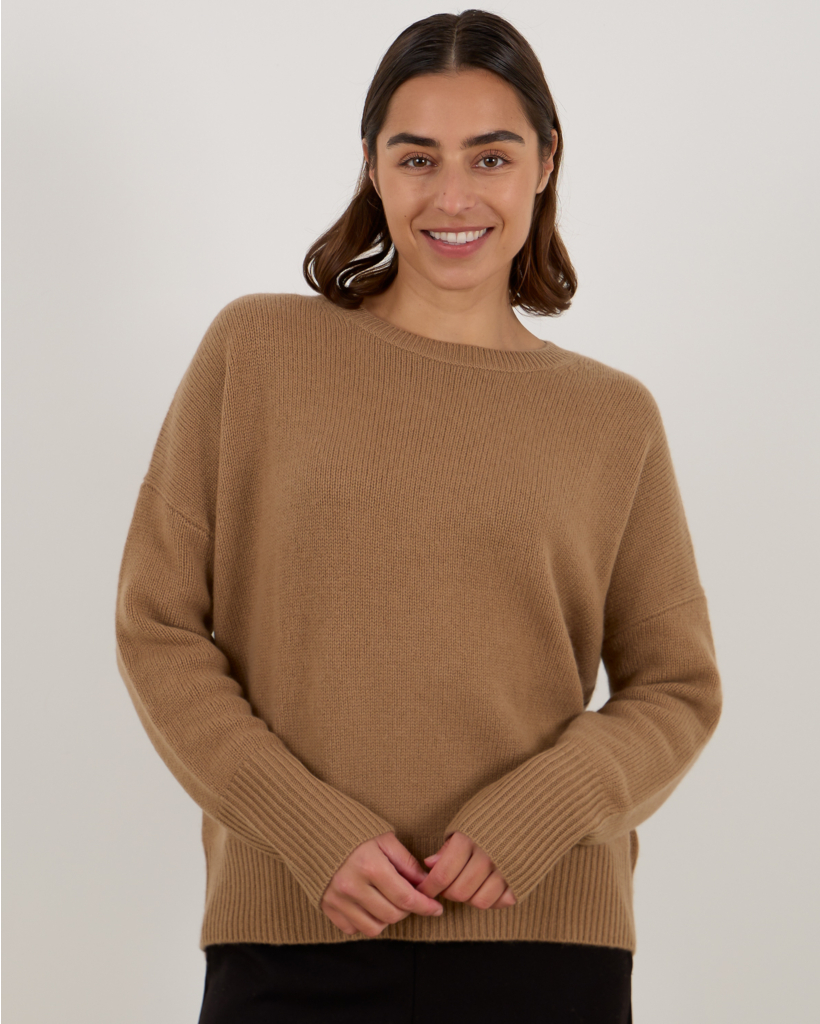 Mila Kasjmier Pullover Trui Bruin