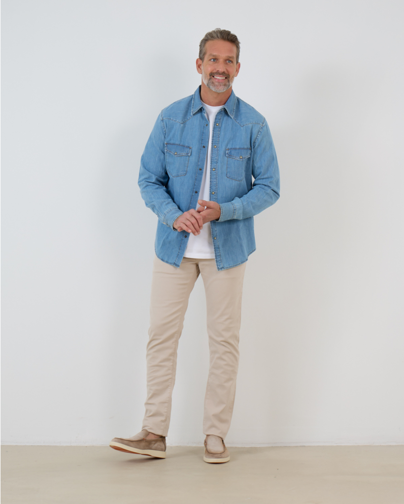 Nick slim Pantalon Beige 