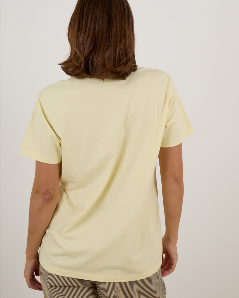 Korte Mouwen T-shirt Met Logo Butter Yellow