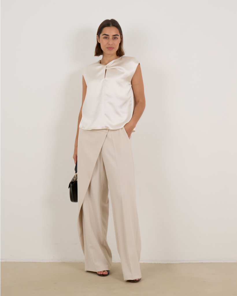 Mouwloze Blouse Off White 