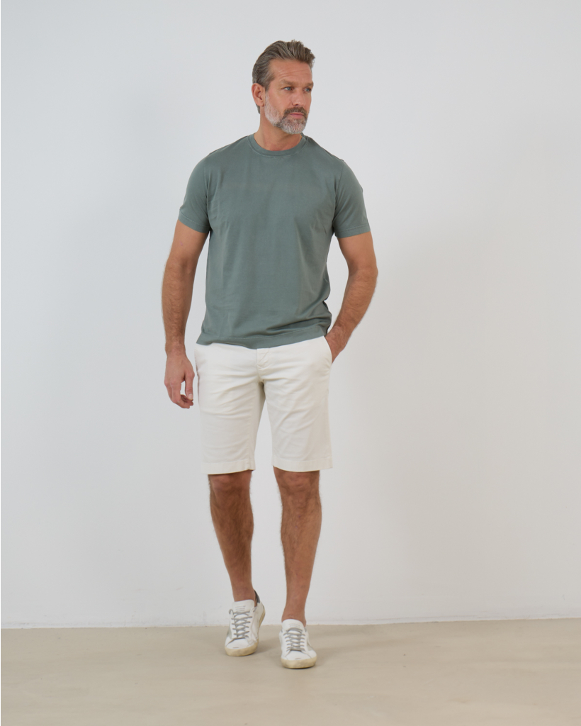 Bob Slim Fit Short Off White 