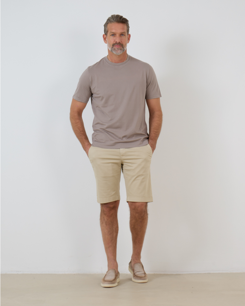 Bob Slim Fit Short Beige