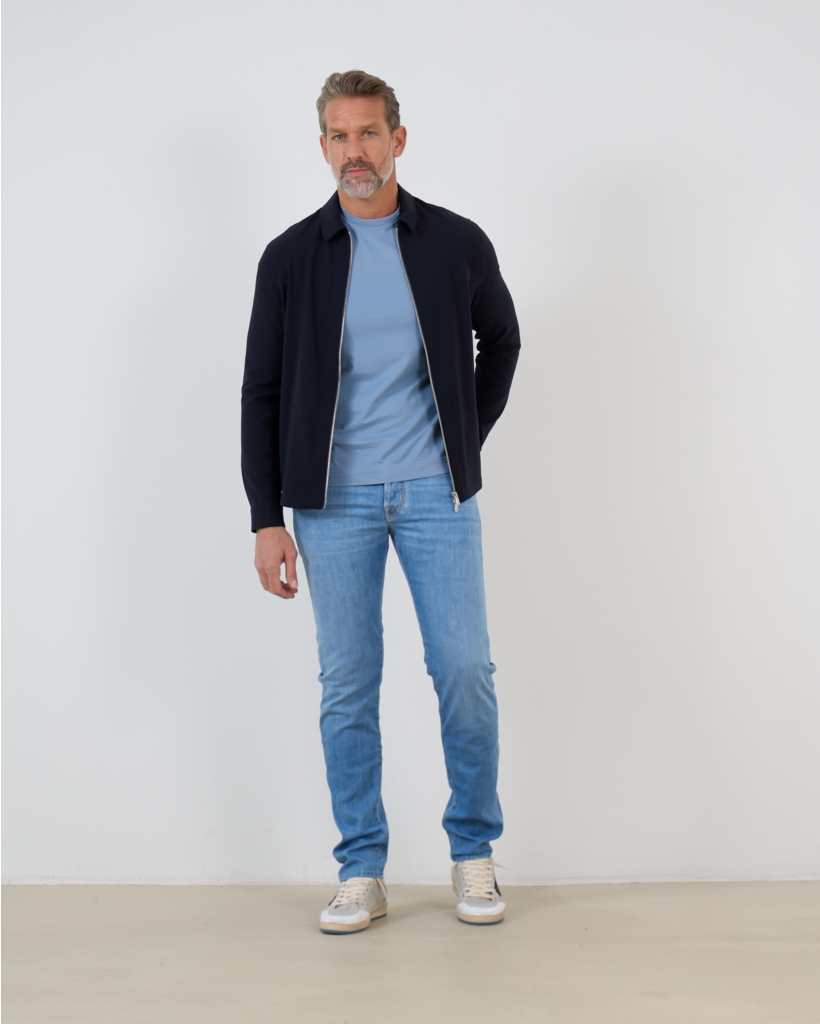 Nick Slim Jeans Blauw