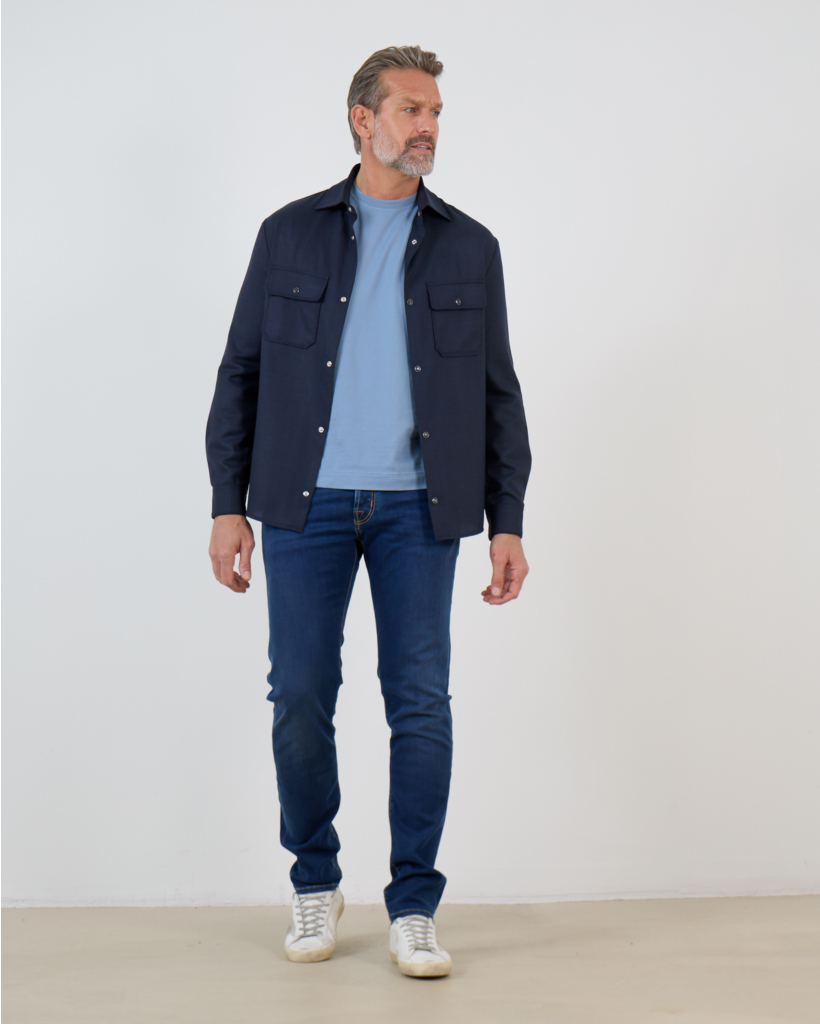 Nick Slim jeans Donker Blauw