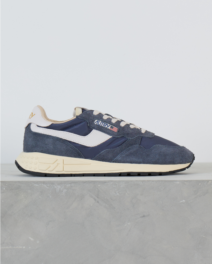 Reelwind Suede Mesh Low Sneaker Nylon Blue