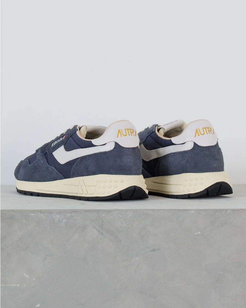 Reelwind Suede Mesh Low Sneaker Nylon Blue