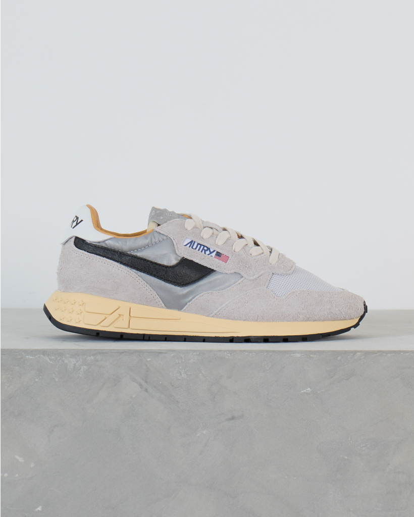 Reelwind Suede Mesh Low Sneaker Grijs Zilver