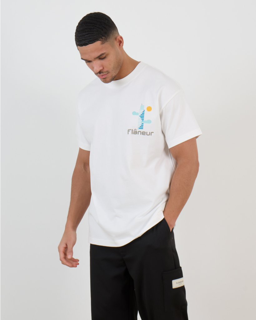 Festival Map T-shirt Wit