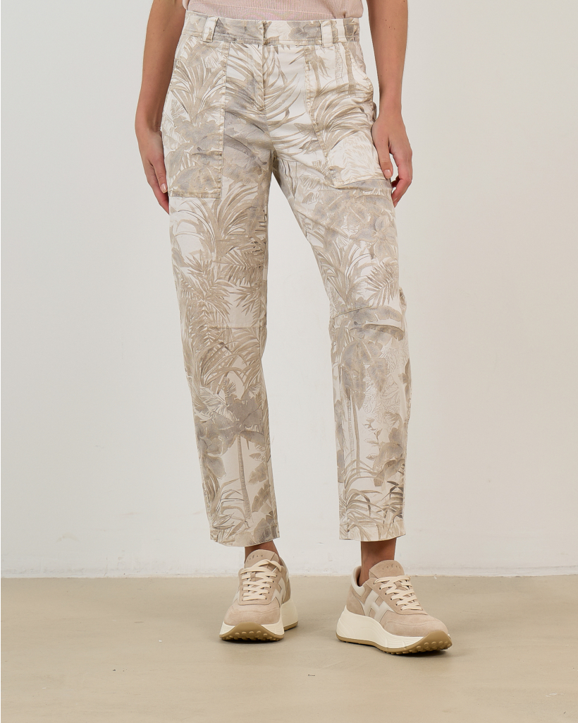 Ocean Pantalon Palm Leaves