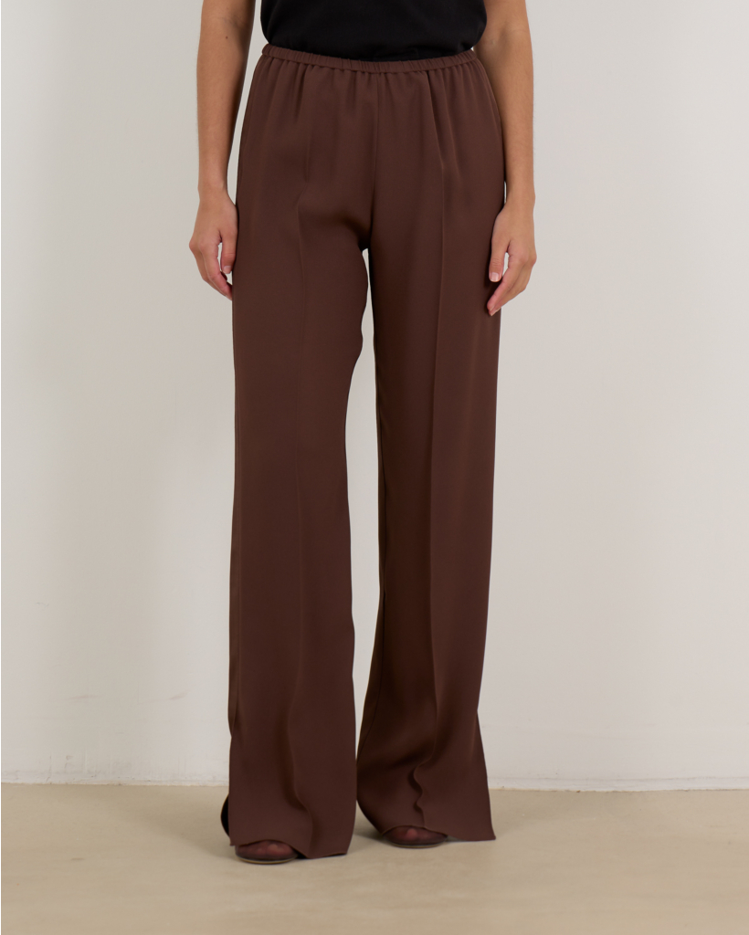 Glanzende Pantalon Chocolate