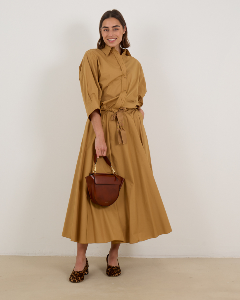 Midi Rok Camel 