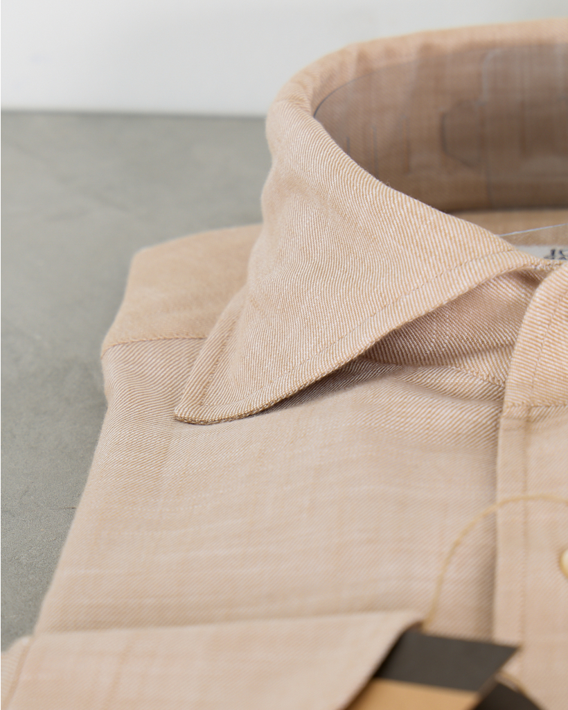 Casual Shirt Lange Mouw Beige 
