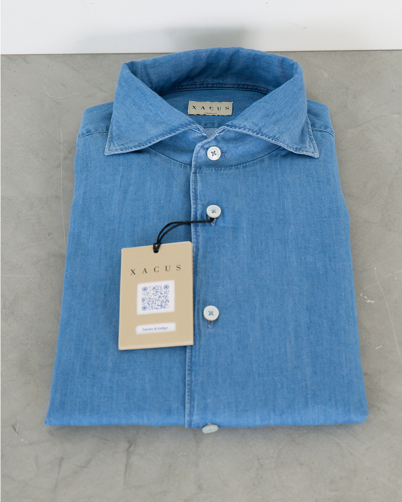 Tailor Shirt Lange Mouw Washed Jeans
