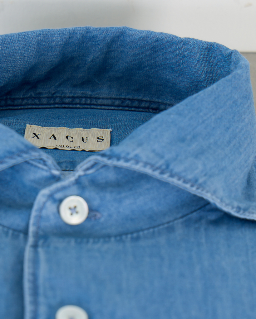Tailor Shirt Lange Mouw Washed Jeans