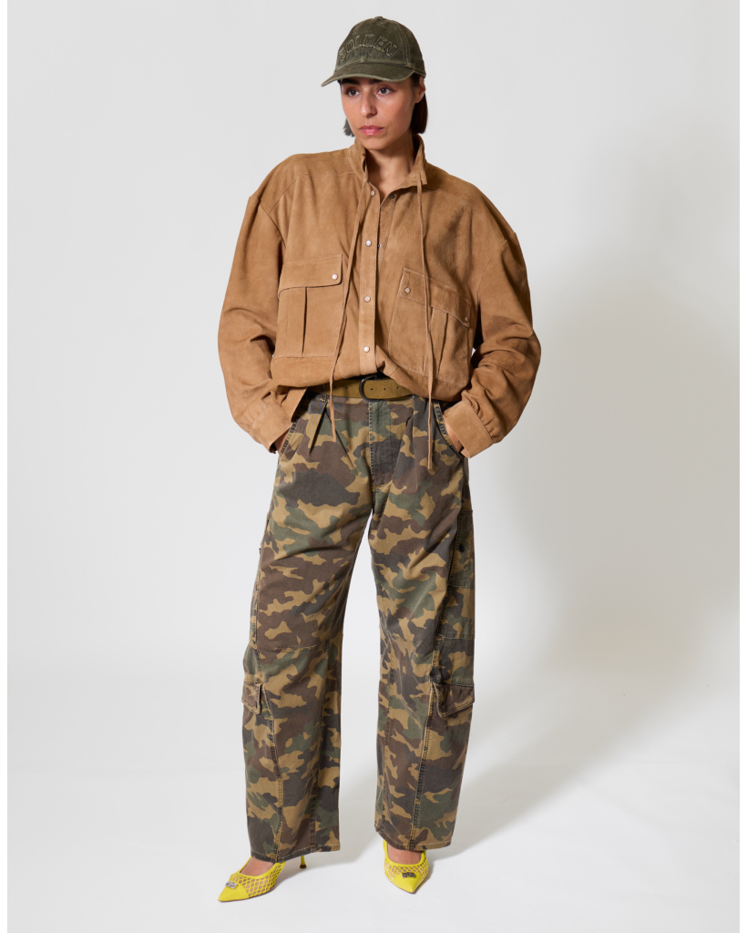 Haya Suède Oversized Blouse Cinnamon