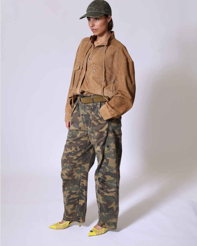 Haya Suède Oversized Blouse Cinnamon
