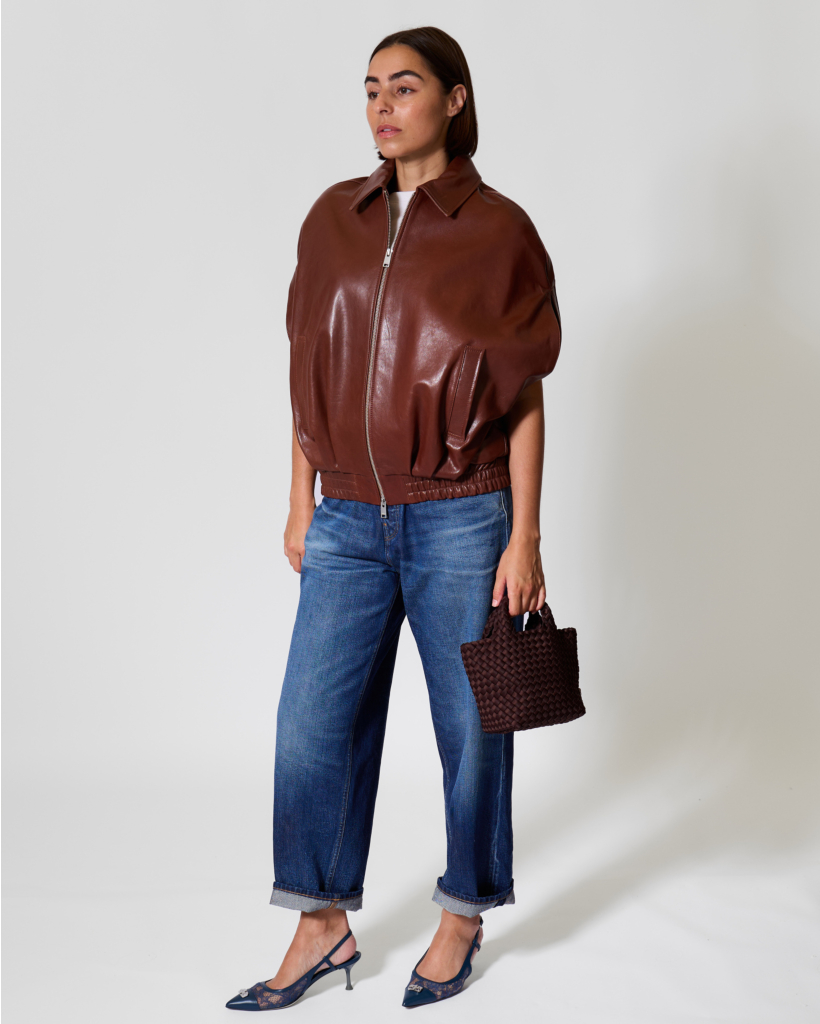 Bina Vegetal Suède Mouwloos Vest Copper
