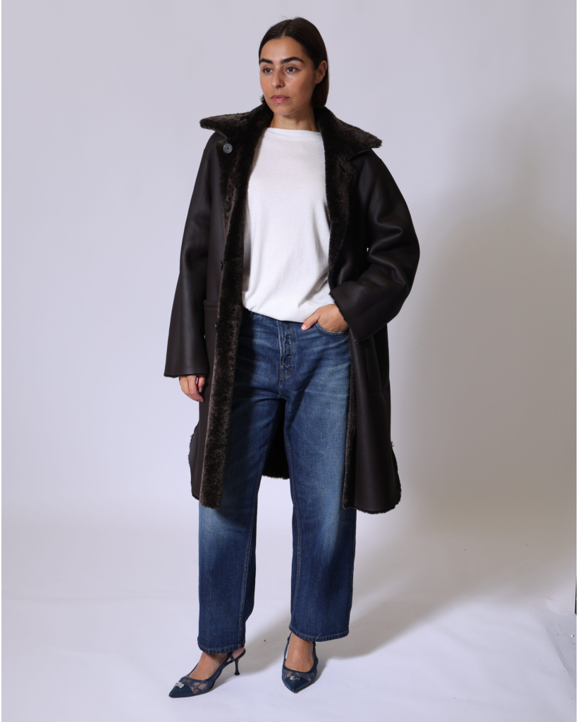 Zoey merinillo Alba Nappa Mantel Coffee Bean