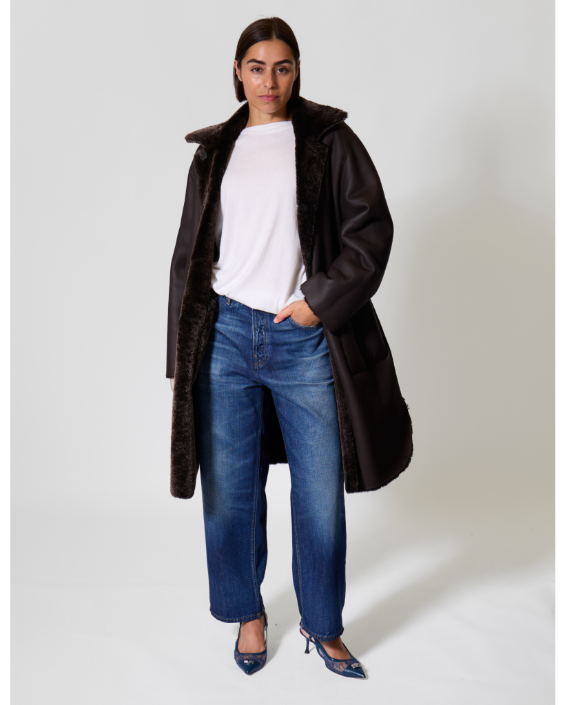 Zoey merinillo Alba Nappa Mantel Coffee Bean