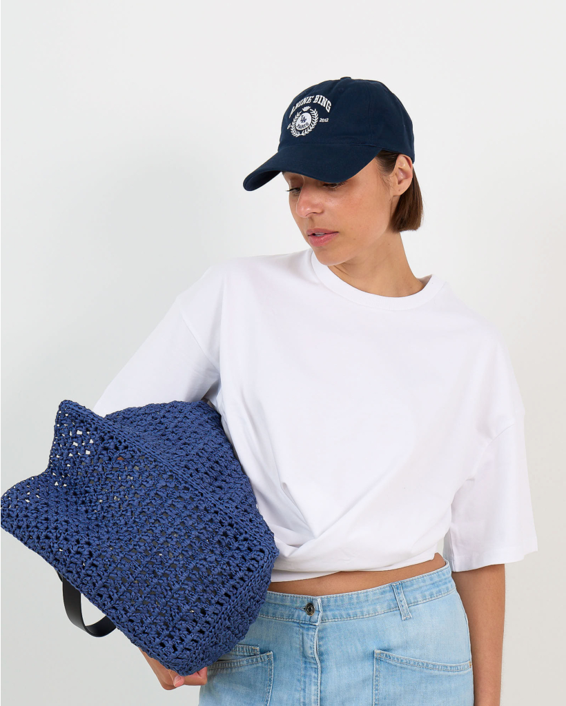 Pet met Print Donkerblauw