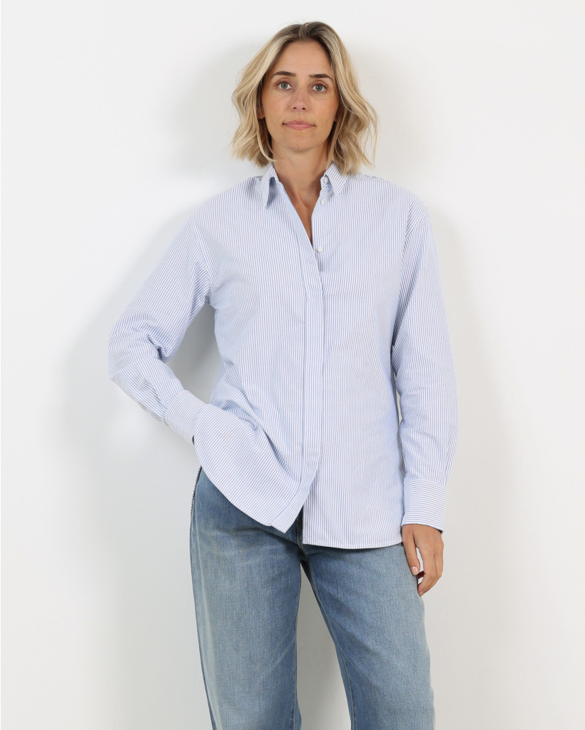 katoenen Blouse Breeze Blue