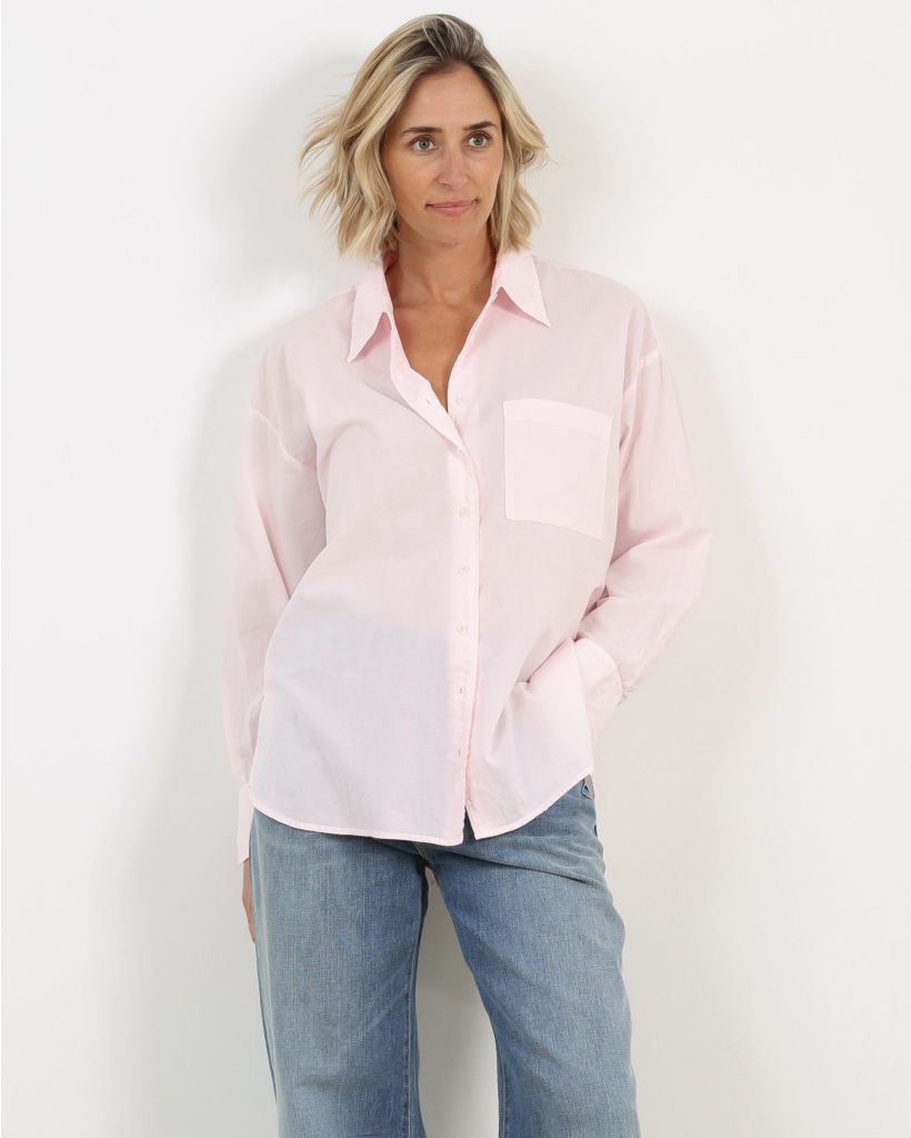 Sydney Oversized Blouse Pale Rose