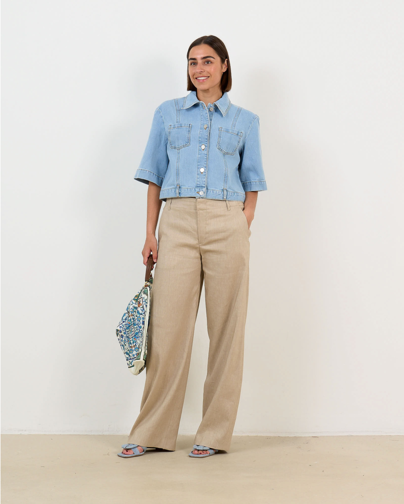 Dutiful Linnen Pantalon Zand