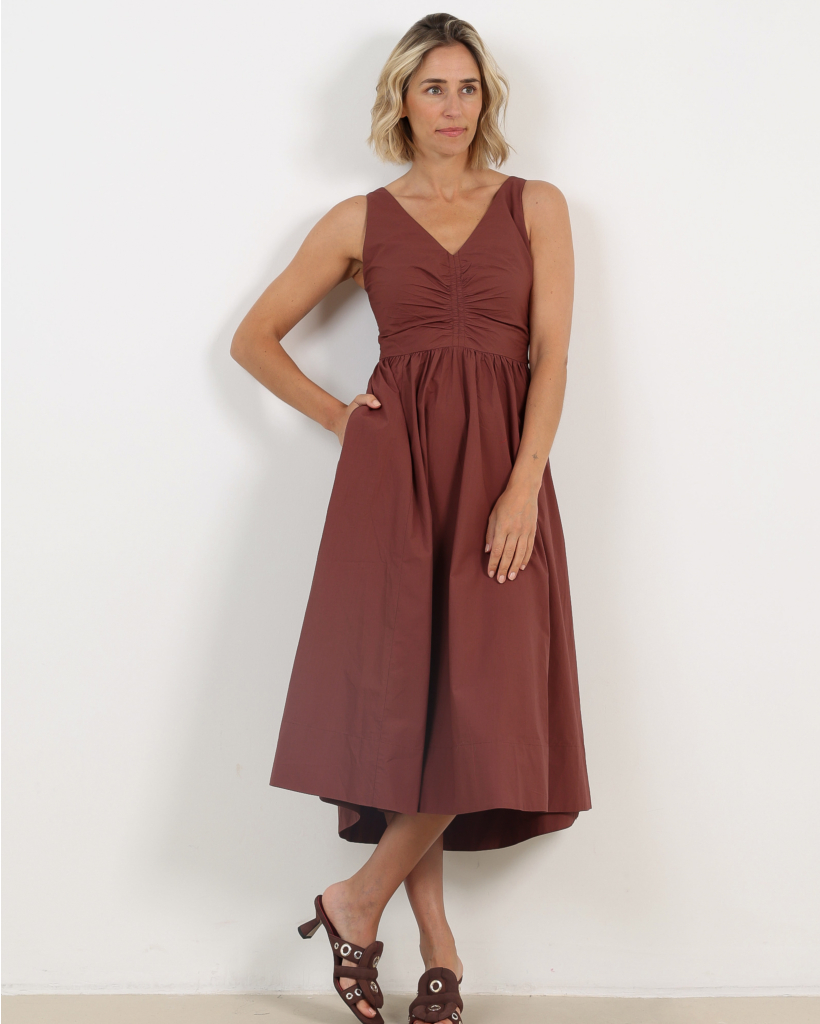 Patrice Maxi Jurk Adobe Brown