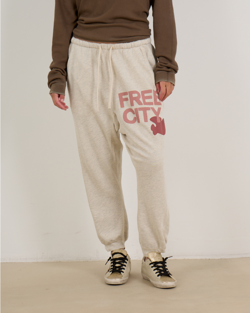 Large Pocket Sweatpants Ecru