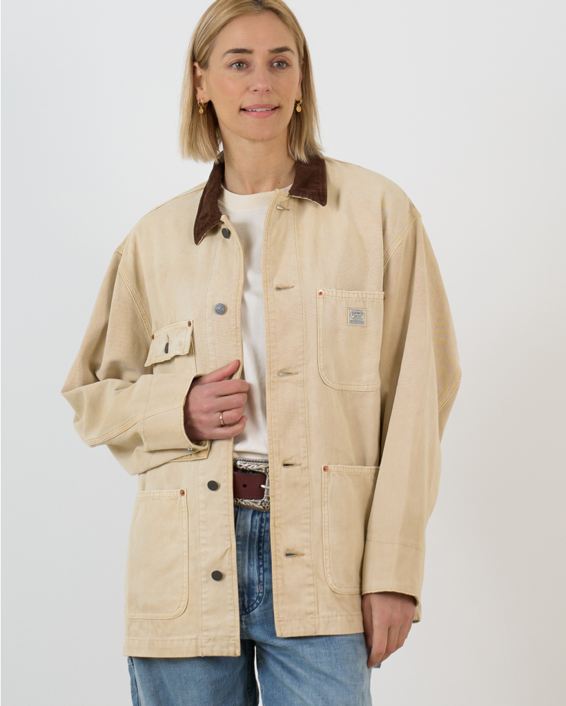 Oversized Chore Jack Khaki Beige