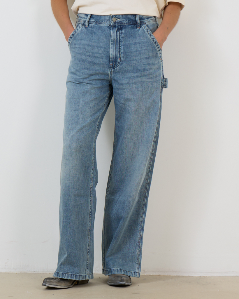 Teri Carpent Wide Leg Jeans Holton Indigo Blauw