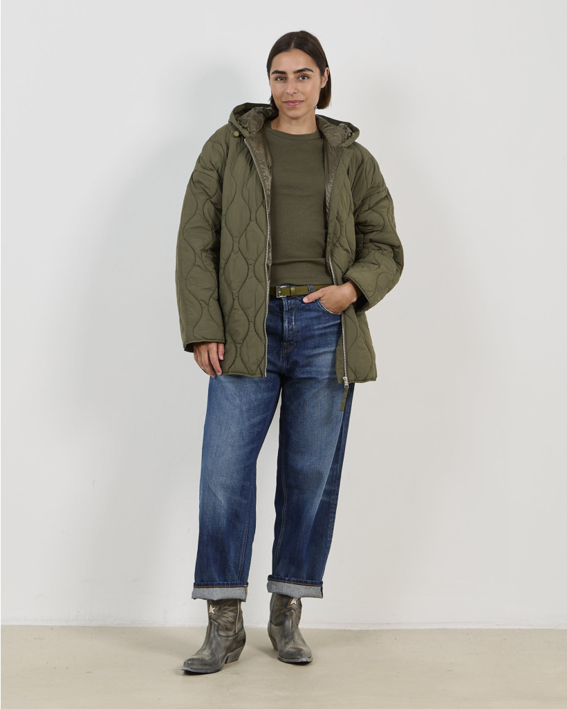 Katoenmix T-shirt Army Green